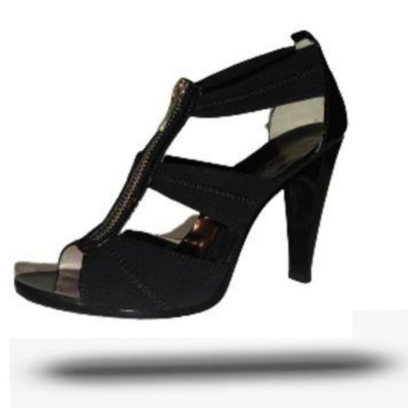 Michael Kors Zipper heels in black patent leather - Picture 1 of 4
